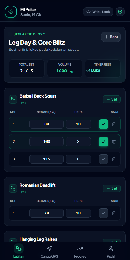 FitPulse screenshot 1